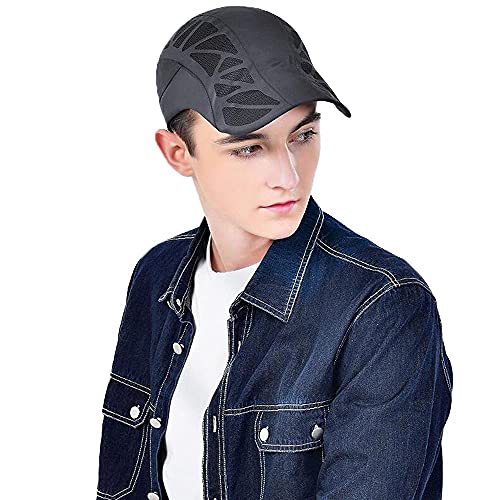 Croogo Ultralight Upf 50+ Sun Hat Beret Style Quick Dry Sun Protective Beret Hat Summer Sport Running Baseball Cap #TOP2