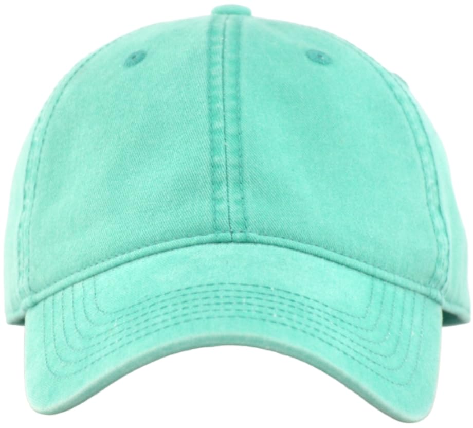 Image of Vintage Washed Cotton Baseball Caps Men Women Adjustable Unstructured Low Profile Dad Hat