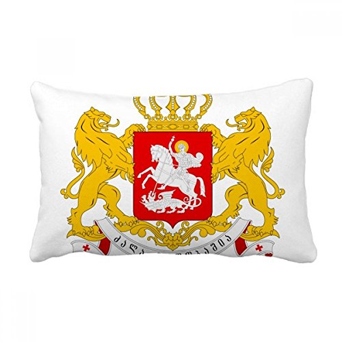 Coussin de Géorgie 16x24 pouces avec insert oreiller lombaire multicolore DIYthinker