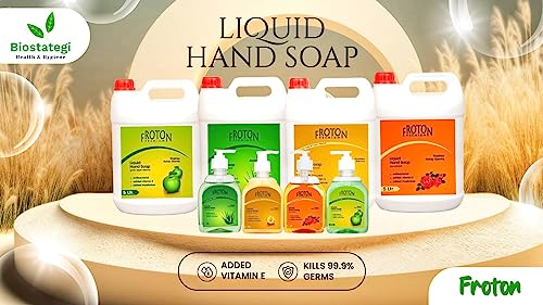 Image of Organic pH-Balance Moisturizing Green Apple Liquid Hand Wash with Refreshing Fragrance, Complete Protection for Soft & Gentle Hands 5 litre (Green Apple 5 ltr (Pack of 2)