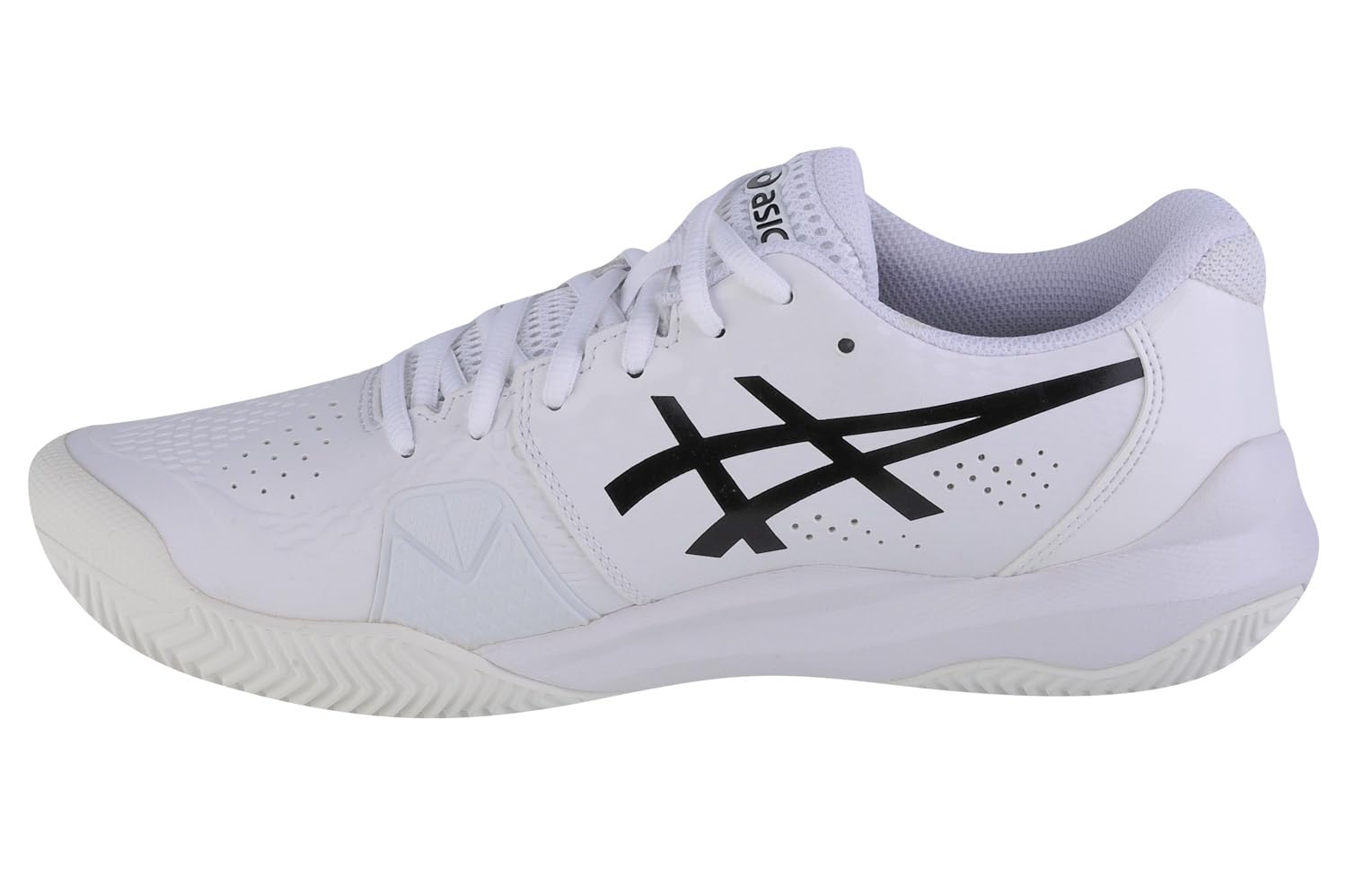 ASICS Men's Gel-Challenger 14 Clay Sneaker, White/Black, 8.5 UK