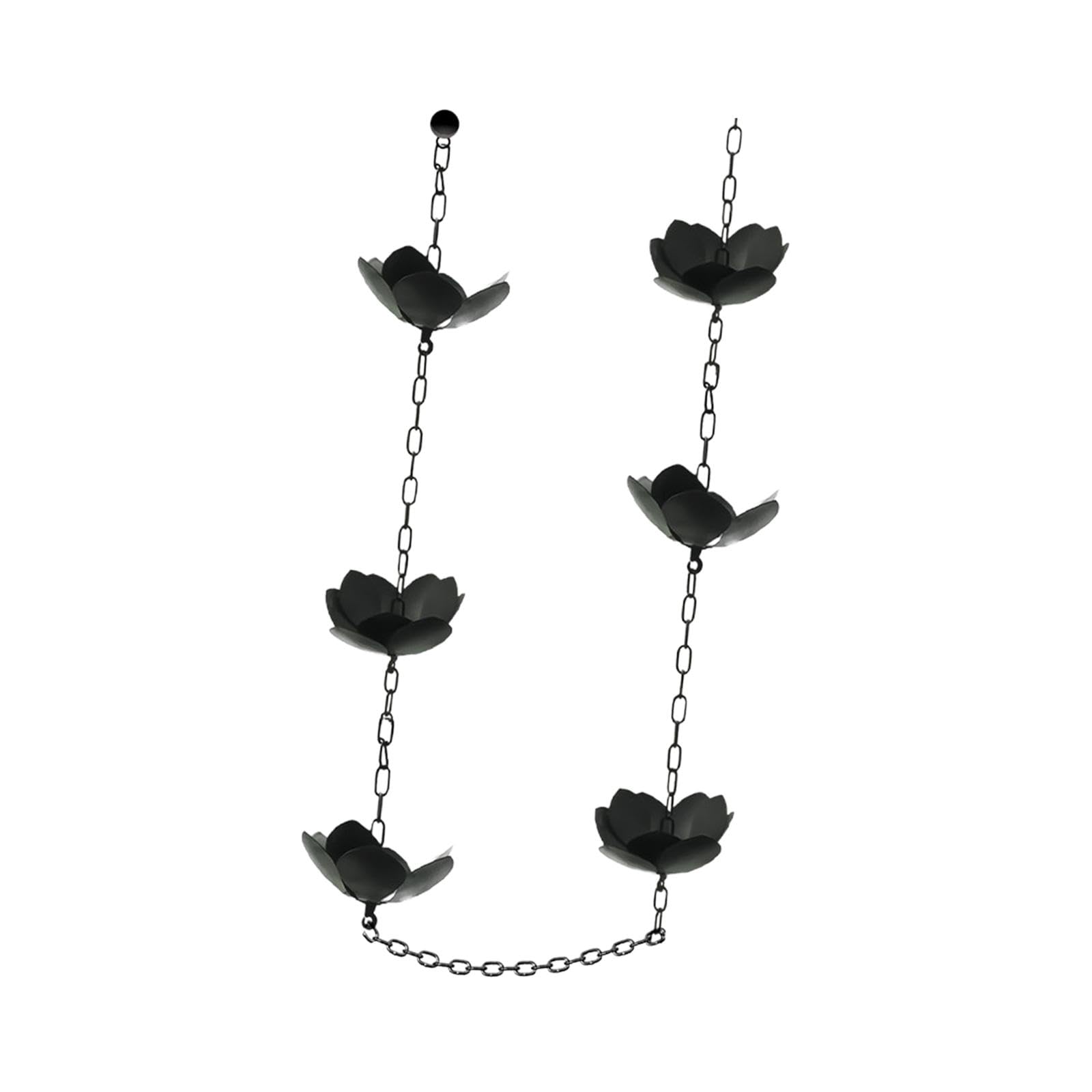 Catene gocciolatoio da grondaia Catena for la Pioggia, Catena in Metallo for Raccolta dell'Acqua piovana, for Black Lotus, grondaie Esterne, deviatore for l'acqua Estiva