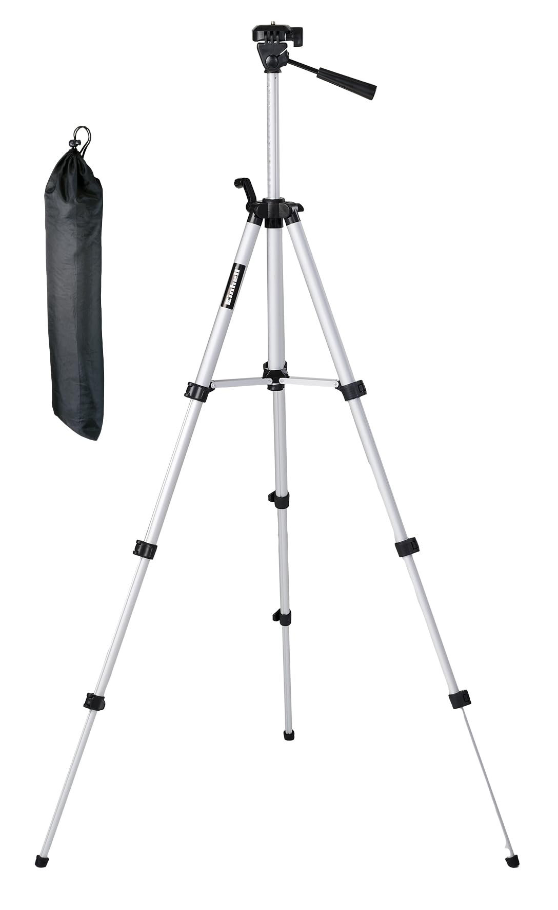 Original Einhell Trépied télescopique 37-​110 cm pour appareils de mesure laser (réglable en hauteur de 37 à 110 cm, hauteur de transport 37 cm avec sacoche, filetage 1/​4")