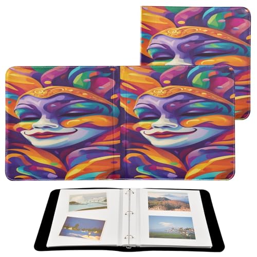 Álbum de Fotos Scrapbook Adhesivo DIY con Cubierta de Cuero PU, 3 Anillas y 40 Páginas 8x10 para Recuerdos miniatura 2