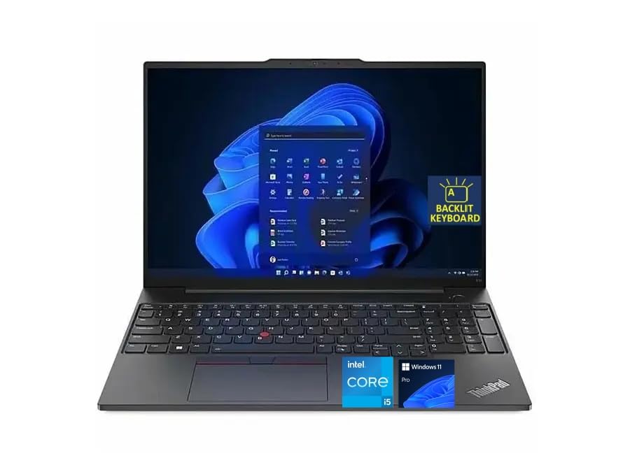 Lenovo ThinkPad E16 Gen 1 Business Laptop Computer, 16GB RAM