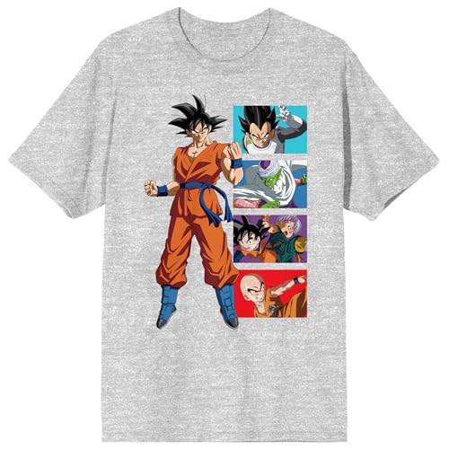 T-shirt Dragon Ball Super noir Goku Panels vêtement streetwear de manga
