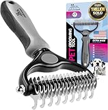 Pat Your Pet Deshedding Dog Brush For Shedding – Cat Brushes For Indoor Cats, Double-Sided Cat Brush Deshedding & Grooming Tool For Long Haired And Short Haired Dogs, Skin-Friendly