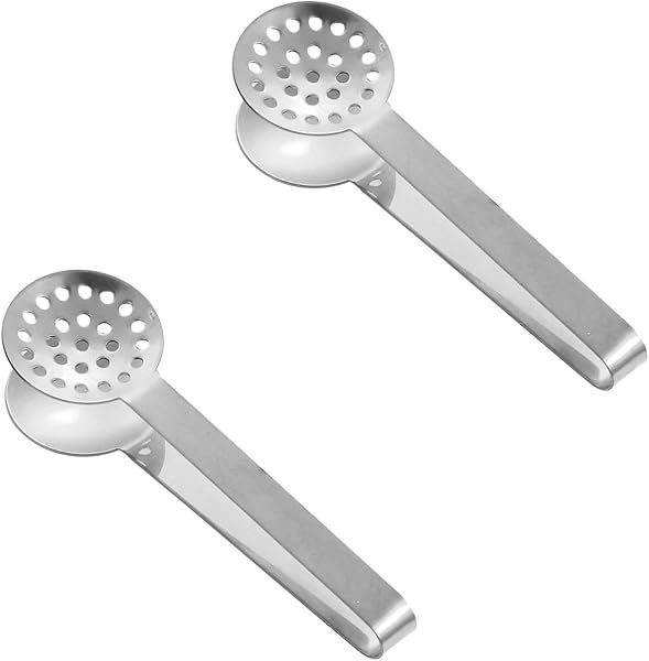 ZEACCT pinzas para té con agarre antideslizante, 2 piezas