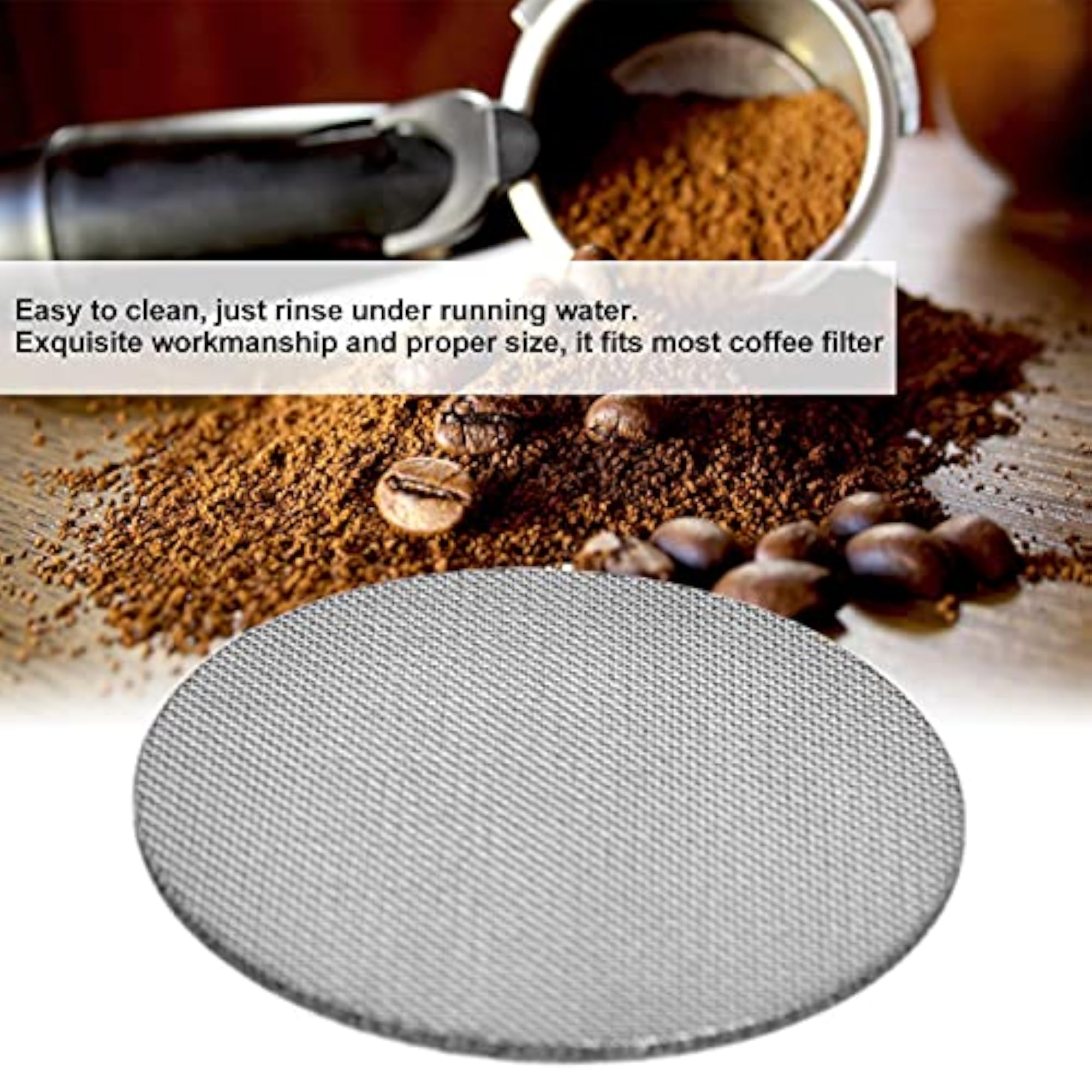 Coffee Filter Mesh, Exquisite Craftsmanship Stainless Steel