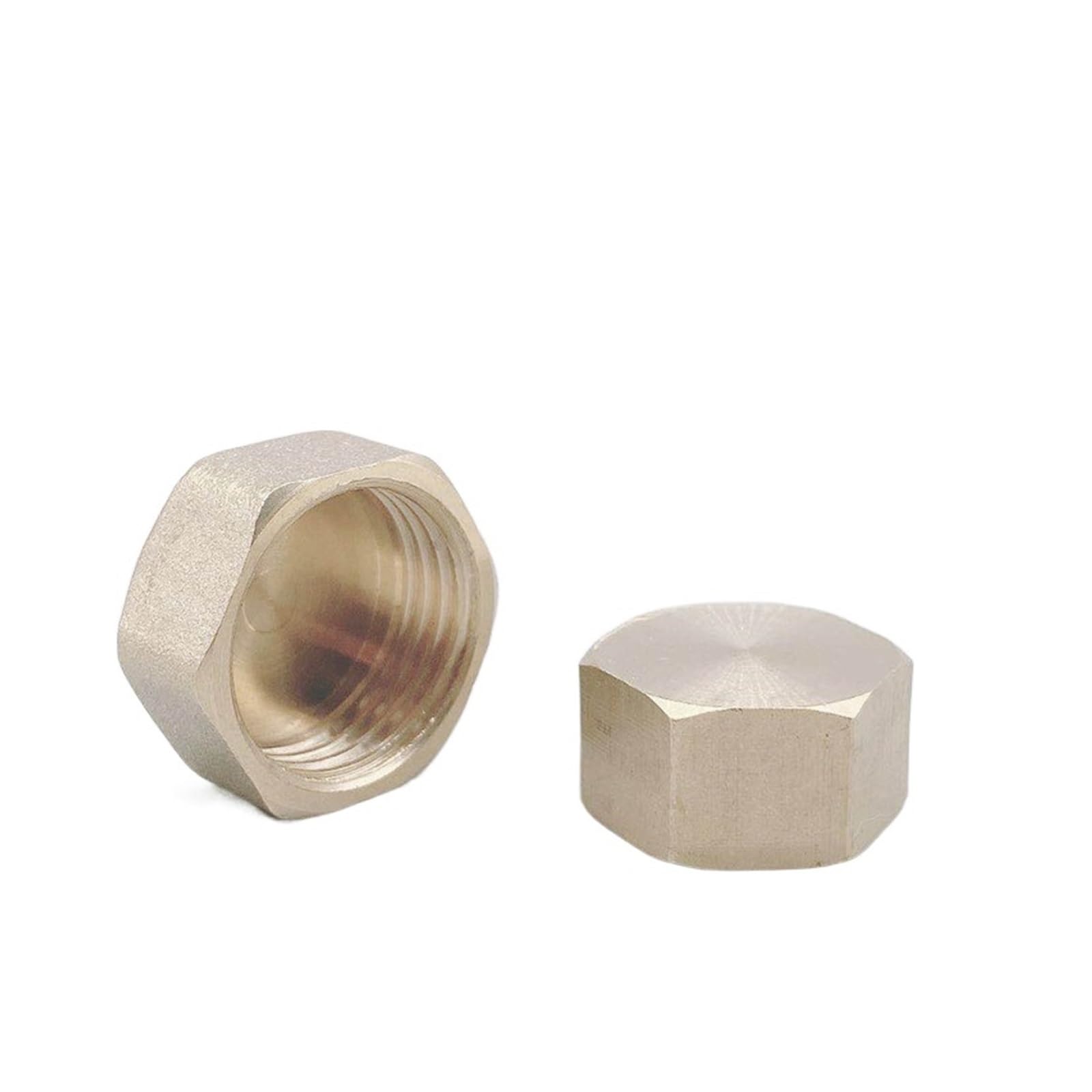 Capuchon de tuyau à tête hexagonale en laiton BSP filetage femelle 0,3-2,5 cm (45724)