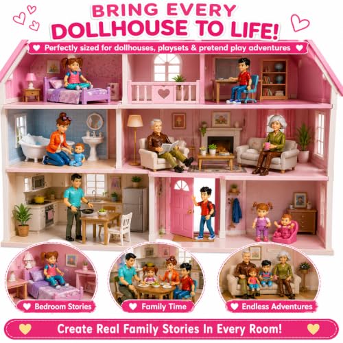 Set de 9 Figuras Familia Sweet Li’l Bendable miniatura 3