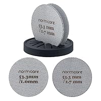 Normcore – Normcore Puck-Sieb, 2 Stück, 53,3 mm, mit Ständer, wiederver