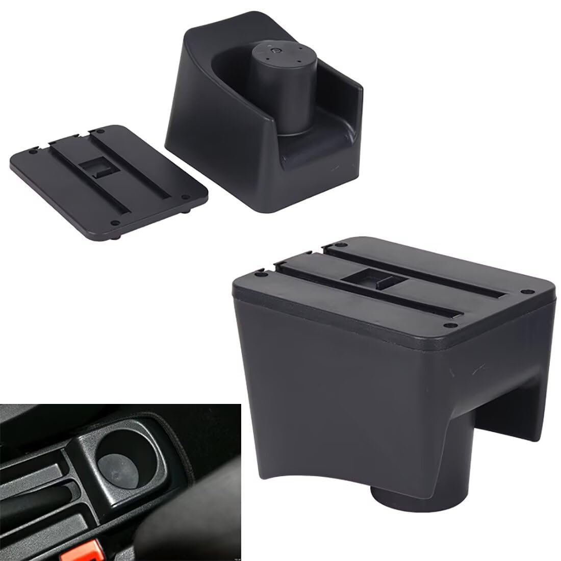 Podłokietnik środkowy do VW POLO Mk5 6R Vento 2010-2018, skrzynka do przechowywania konsoli środkowej, dwuwarstwowa komora, skórzane akcesoria do wnętrza foteli samochodowych, łatwy montaż