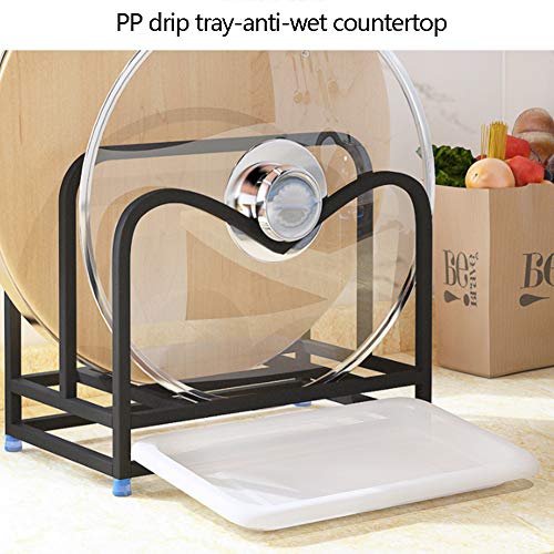 Rack pot en acier inoxydable et support de planche pour cuisine