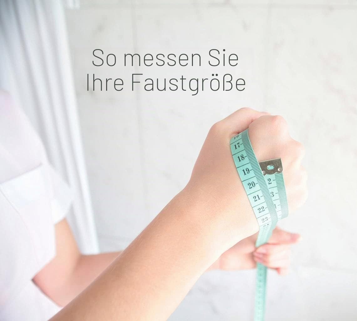 Sicherheitshandschuhe, gepolstert, weich, mit Segufix-Schlössern, Schwarz, Größe L