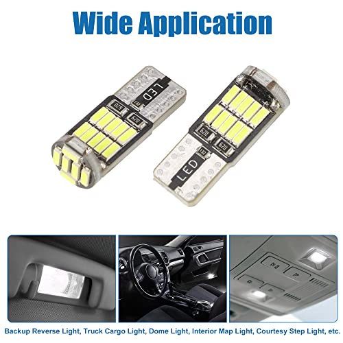 T10 194 168 W5W 2825 Canbus LED 6500K 4014 Chipset 26SMD (Set 10) miniatura 2