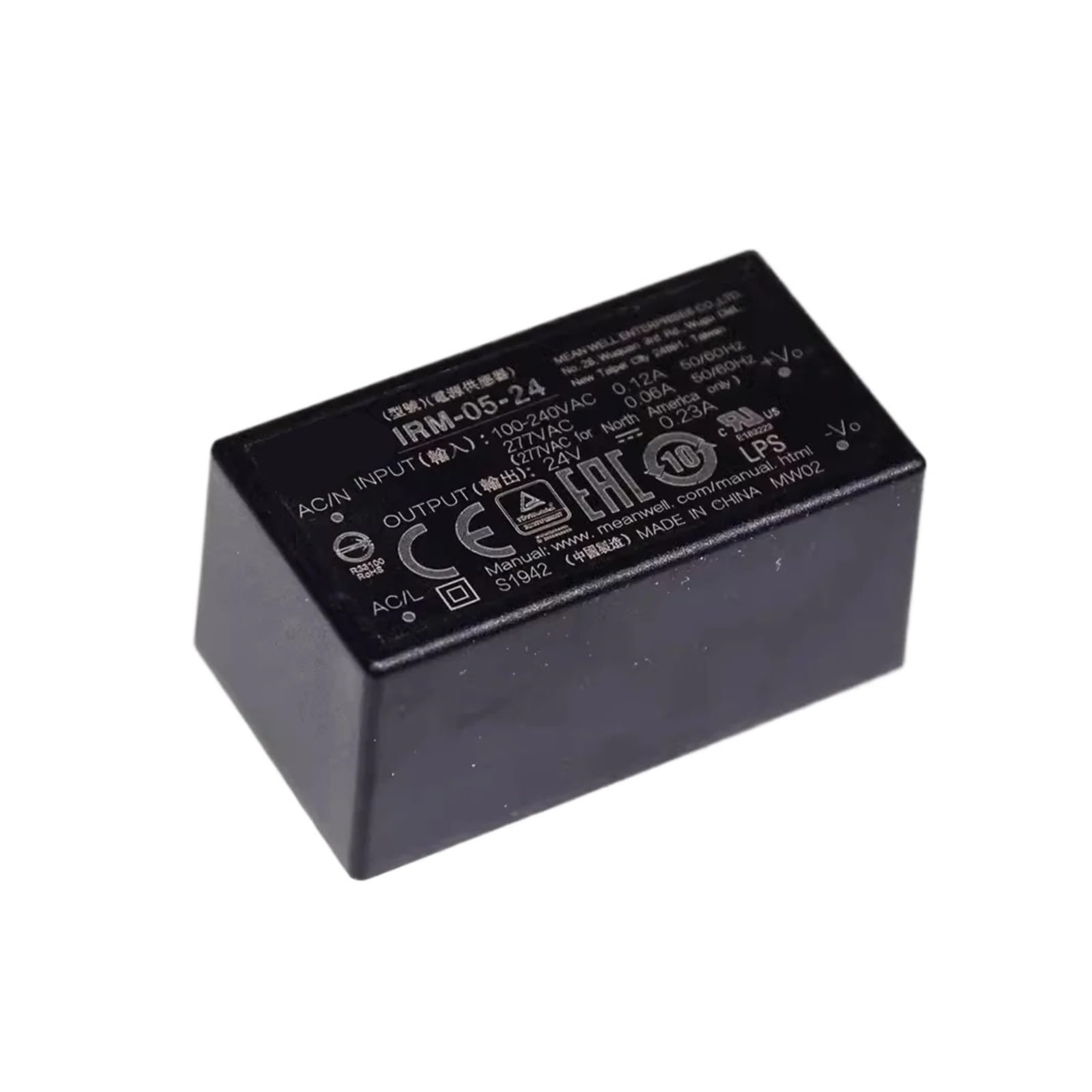 Module d'alimentation CA-CC IRM-05-15 miniature 4,95W à faible bruit - 5