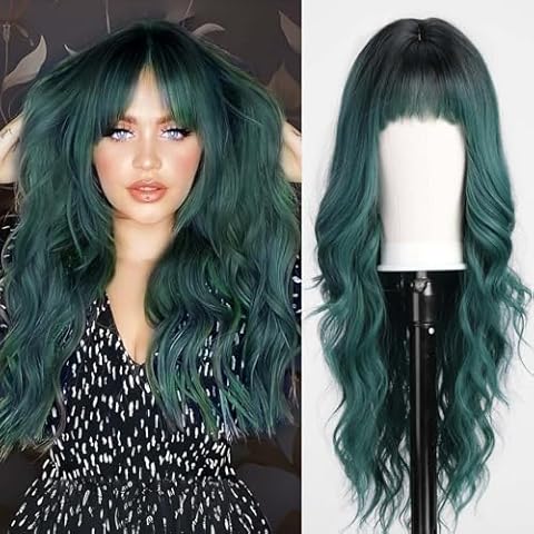 EMMOR Long Curly Heat-Resistant Wig Cover