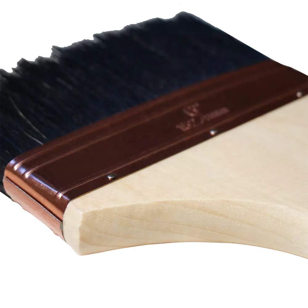 DARIT 3 PCS 6" Copper Bound Bristle Blend Art Wall Plasterers Water Splash Oil Paint Brush (3) 2