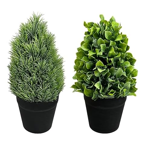 THE BLOOM TIMES 14-Inch Faux Potted Plants Cover