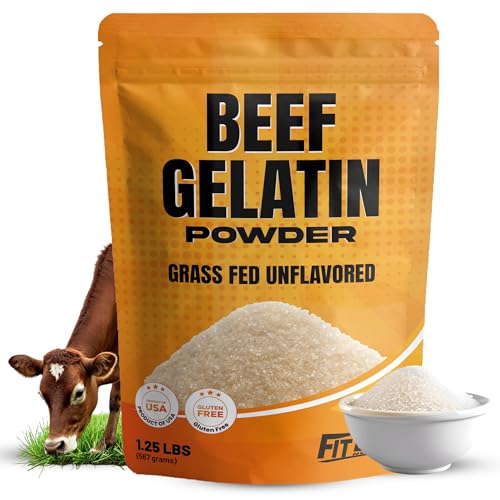 Beef Gelatin Powder 1.25 lbs - Grass-Fed, Unflavored, Non-GMO - P...