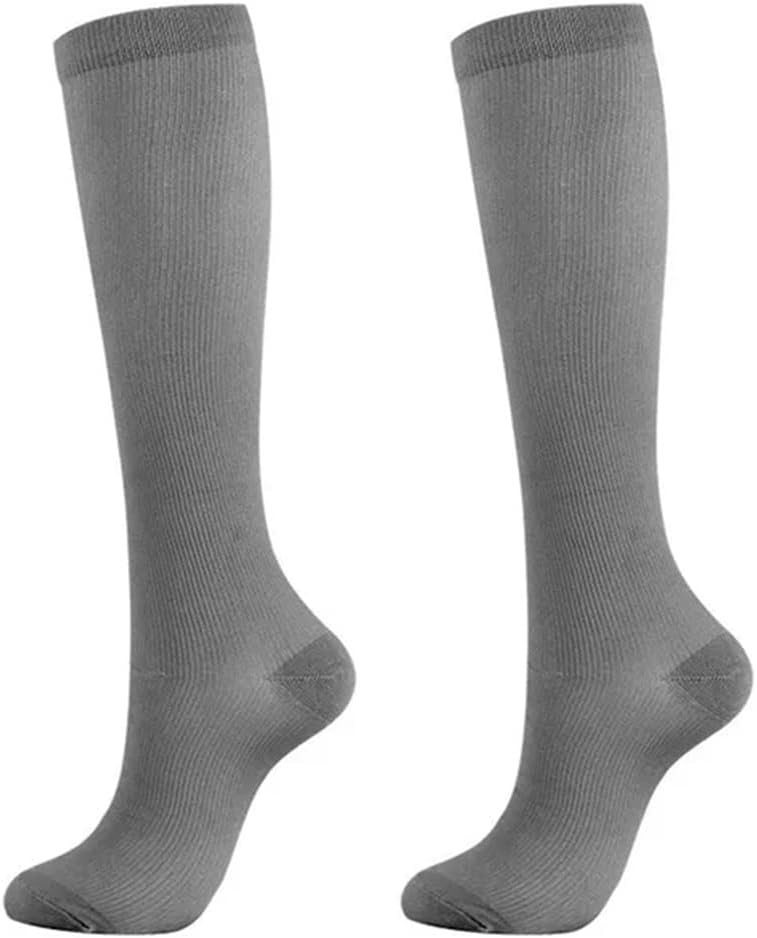 Compression Stockings Blood Circulation Promotion Slimming Socks Anti-Fatigue Comfortable Solid Color