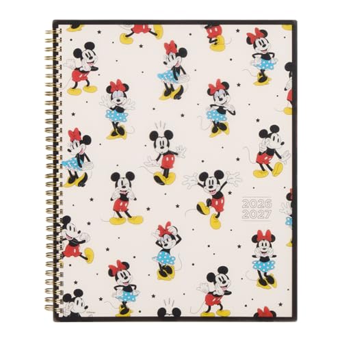 Organized by Happy Planner Disney Dated 12-Month Planner Jul. 2026Jun. 2027 Big Size Dashboard Layout Twin-Loop Binding 3 Extra Months 1 Sticker Sheet 8.5 x 11 Bright Day Mickey