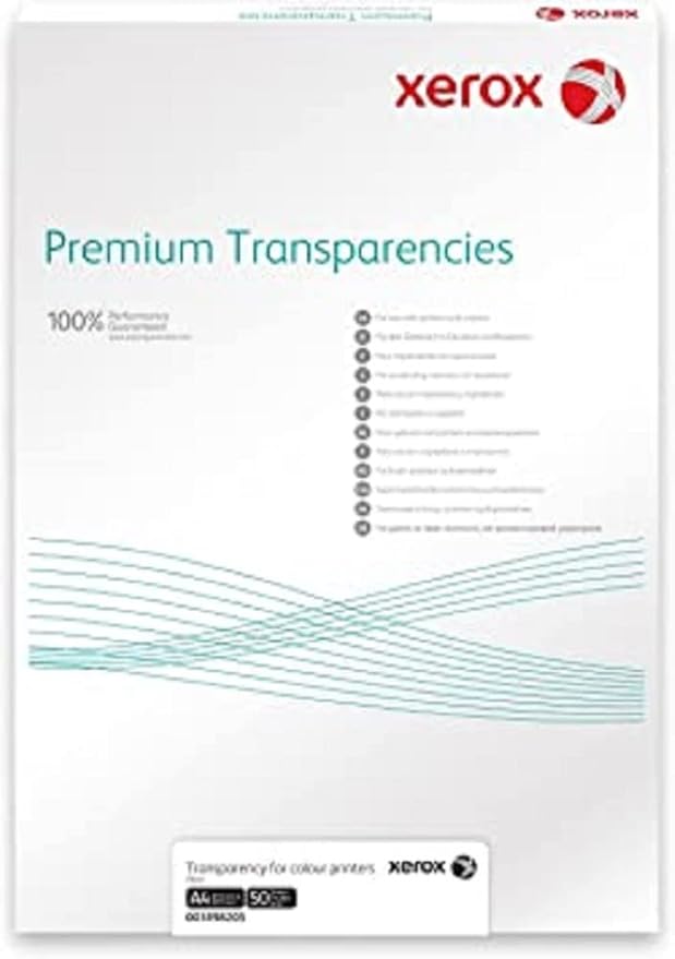 Xerox 003R98203 Premium Universal Transparencies Pack of 100 Sheets, A3