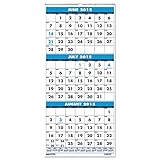 House of Doolittle 2016 - 2017 Three-Month Academic Wall Calendar, 8 x 17