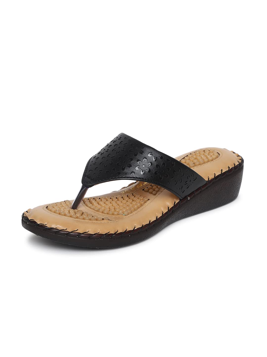 TRASE Womens Flip-Flops & Slippers | Doctor Ortho Comfortable Chappal for Women & Girls | Light weight, Soft Footbed, Comfortable & Stylish | Good for Knee & Foot Pain-Black, 4 UK (B0B3XV3WHH) Amazon Price History, Amazon Price Tracker