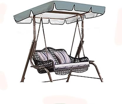 Seater Garden Swing Seat Cover, Swing Canopy Replacement Top for 2-3 SeaterGrey,77 * 49 * 5.9in