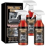 Oven Cleaner,Grill & Barbecue Cleaner,Oven Cleaner Heavy Duty Spray,Fast-Acting Professional Cleaning Spray,Heavy Duty Oven and Grill Cleaner FOR Microwave,Air fryer,Ovens,Grills,BBQ (3pcs)
