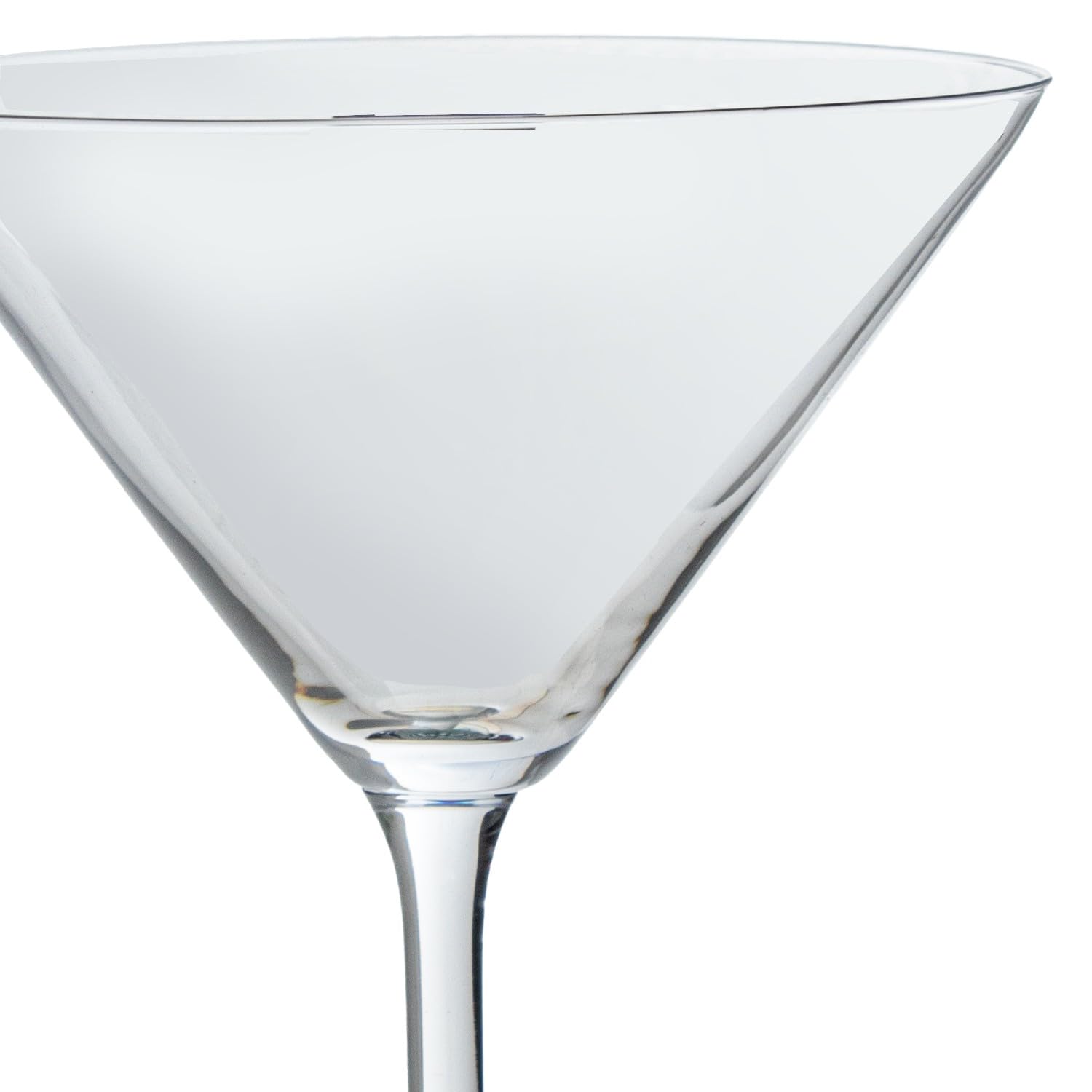 Set de 6 Copas de Martini de Cristal de Bohemia 210ml en Transparente 12x12x17.5 cm