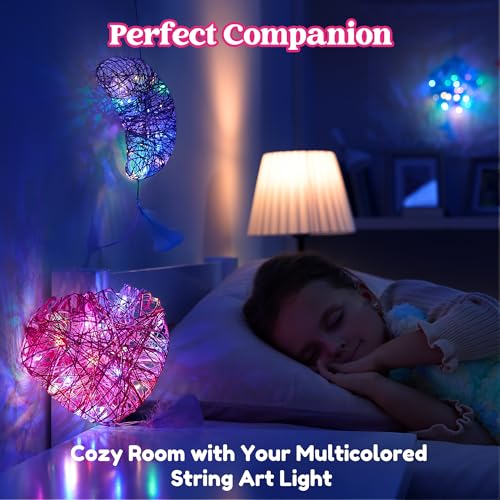 Klever Kits 60105 3D String Art Kit For Kids, Light Up String Light Toy With 30 Multi-Colored Led Bulbs, Arts And Crafts Set thumb #7