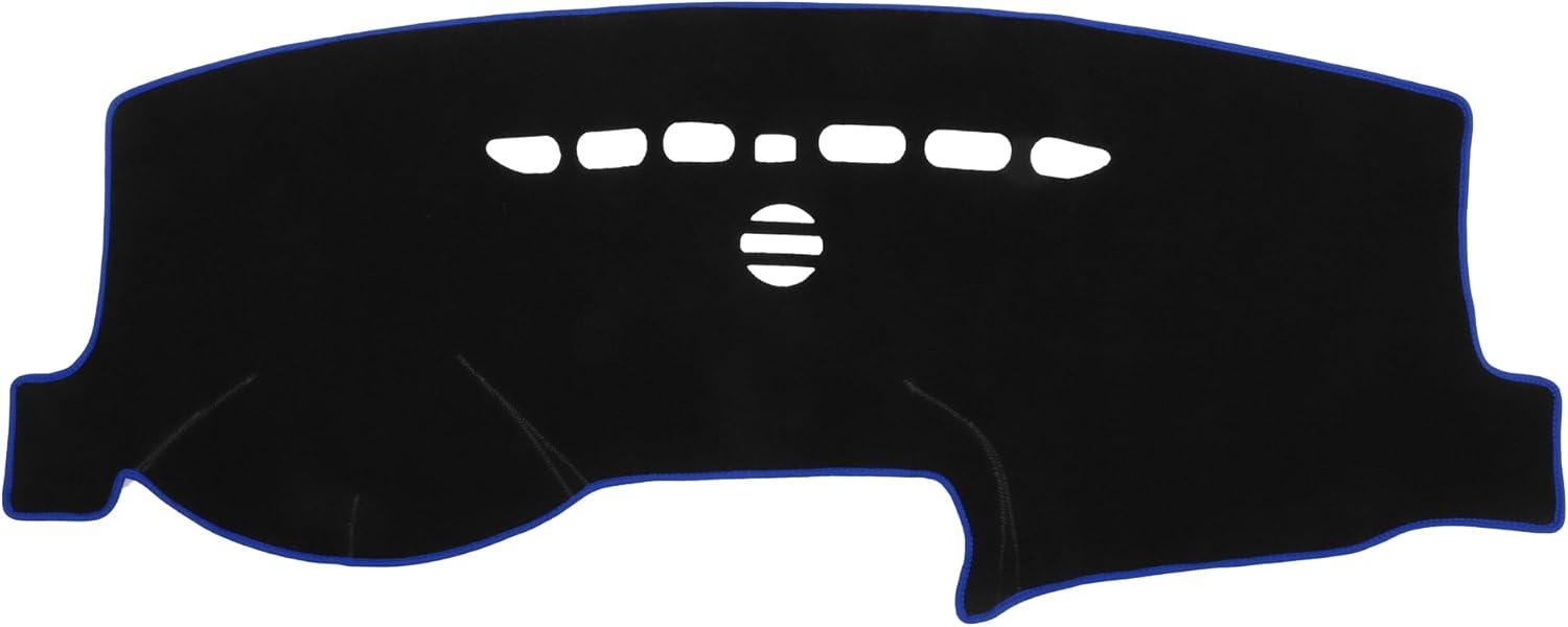 Car Dashboard Cover Mat Compatible for Ford Fusion 2013-2021, Protective Polyester Red Center Console Interior Trim Dash Board Mat
