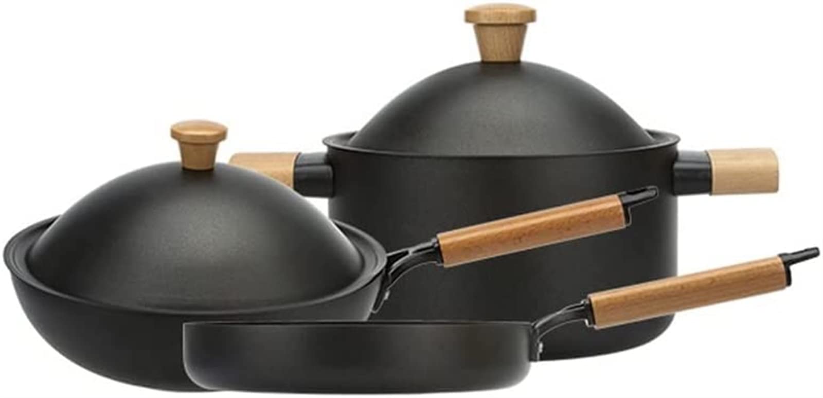 Set di Padelle Antiaderenti, Set di Pentole per Cucina A Induzione, Set di Pentole in Ceramica, Utensili da Cucina