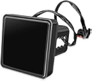 leechio LED Red Lens Brake Light Trailer Hitch Cover, 2