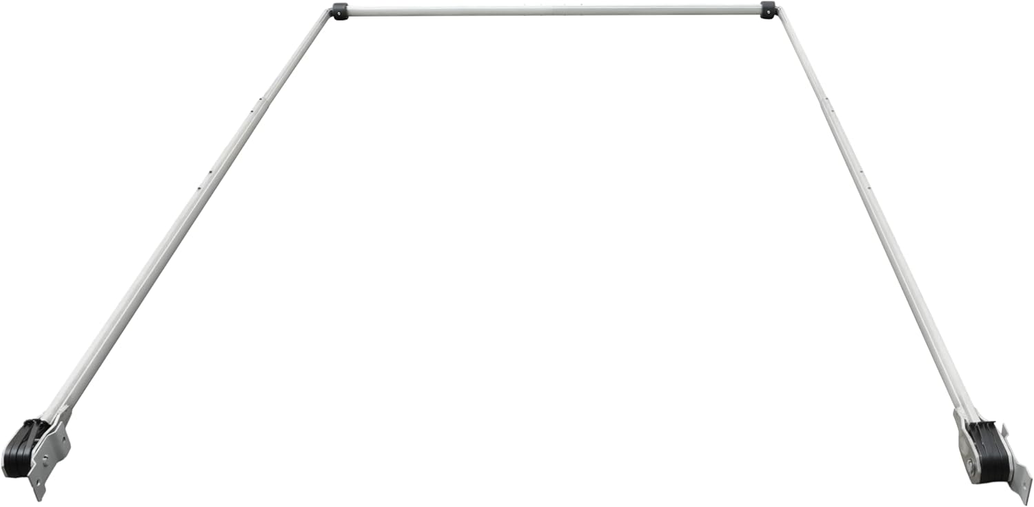 Aluminum Dump Truck Tarp Arm Complete Kit for Trailer, Truck 4 Spring Silvery Tarp Arm System Kit Fit up to 24' Bed(ARMS ONLY)