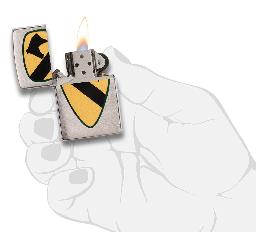 Amazon.co.jp: ZIPPO 第1騎兵師団 29184 ブラッシュクローム