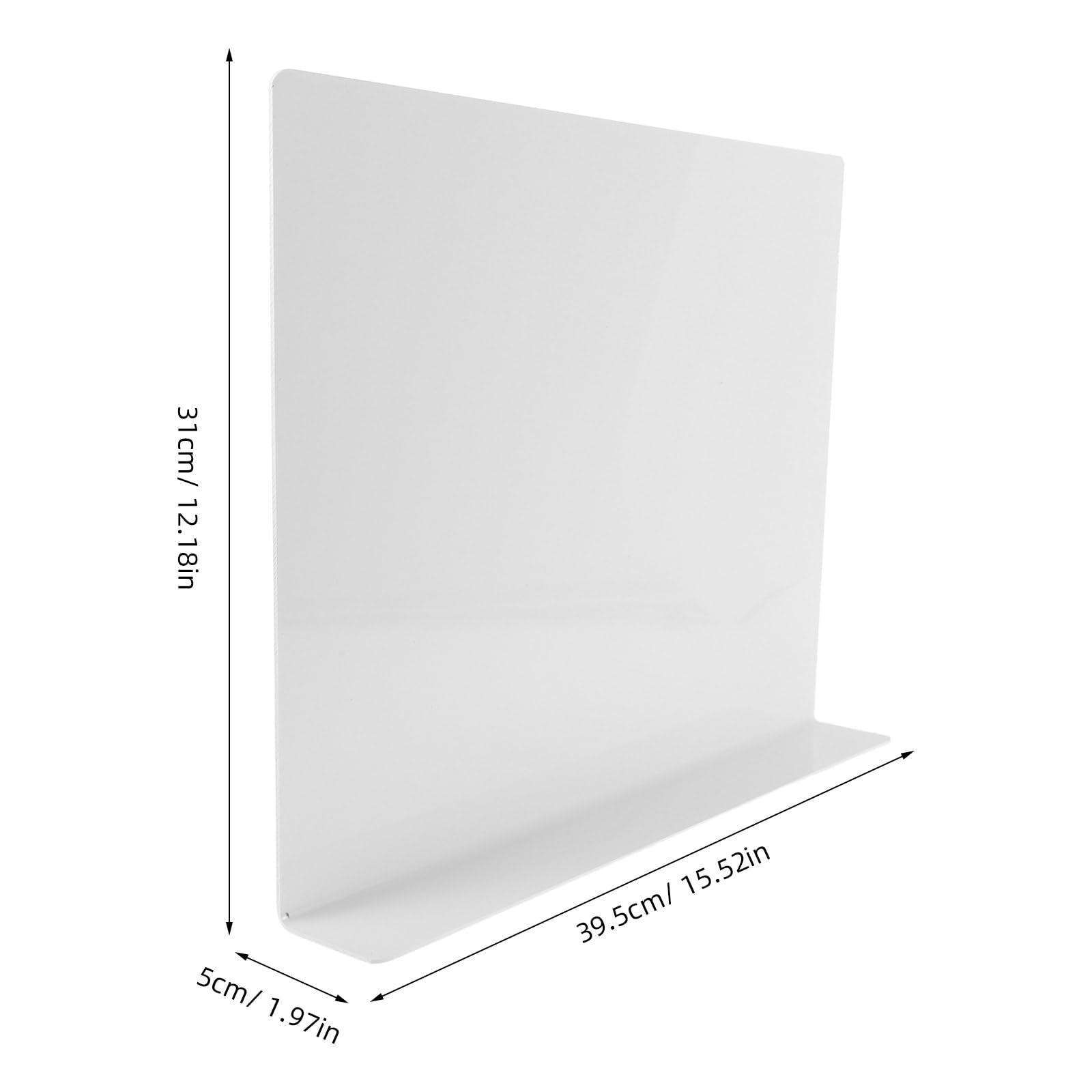 SHINEOFI Protezione Igienico e Facile da Pulire Anti-Schizzi in Acrilico Bianco para Schizzi da Cucina per Lavello e Lavabo per Bagno e
