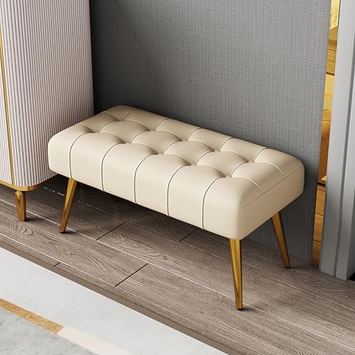Banc à chaussures rembourré moderne pour dressing et coiffeuse