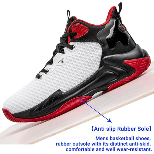 Image of Beita Basketball Shoes for Men High Upper Sneakers Breathable Sports Shoes Anti Slip