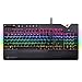 Price comparison product image ASUS ROG Strix Flare (CMSR) RGB Mechanical Gaming Keyboard with (Cherry MX Silent Red) Switches, Aura Sync RGB Lighting, Customizable Badge, USB pass-through and Media CONTROLS