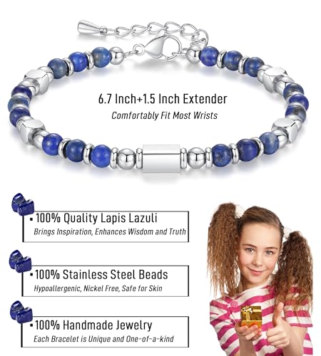 Tiny Gemstone Beaded Bracelets for Women Teen Girls, You are Awesome Jewelry Gifts for Women, Friends, Sister, Mom, Daughter...2