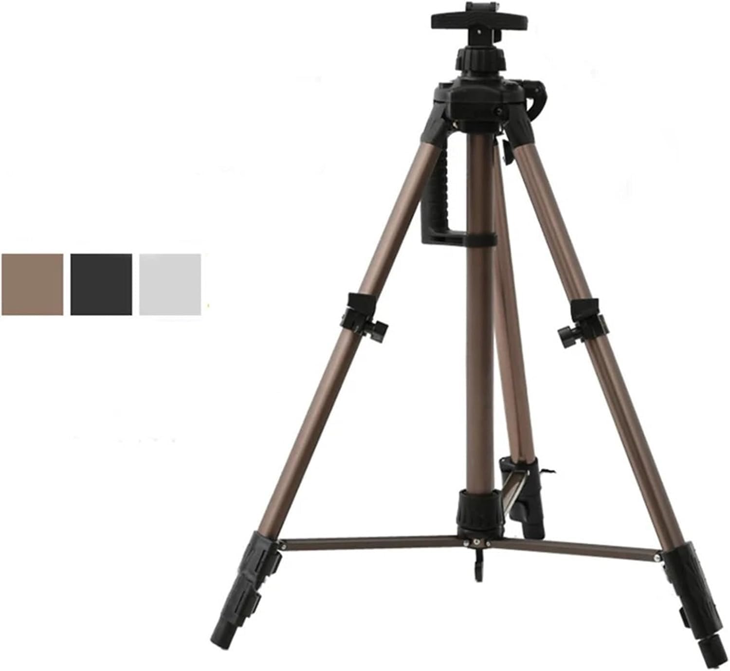 Caballete de pintura de metal ligero ajustable para acuarelas, resistente y portátil (blanco)