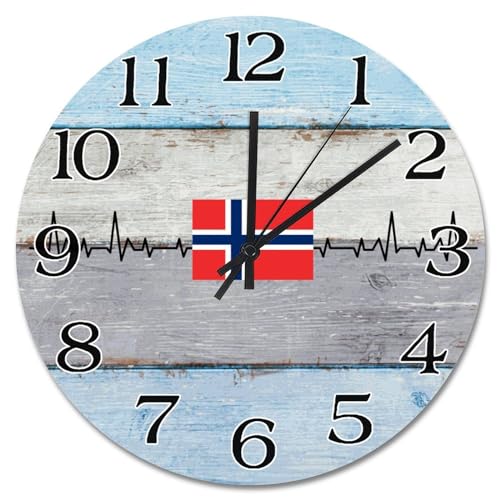 Horloge murale Norvège 38 cm le cadeau souvenir idéal pour ami étranger