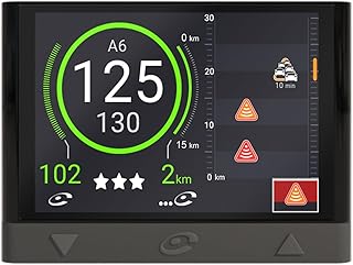 Coyote Mini (France) - Assistant d'Aide à la Conduite - Avertisseur Dépassement Vitesse - Contrôles, Dangers, Trafic et Perturbations en Temps Réel - Bluetooth