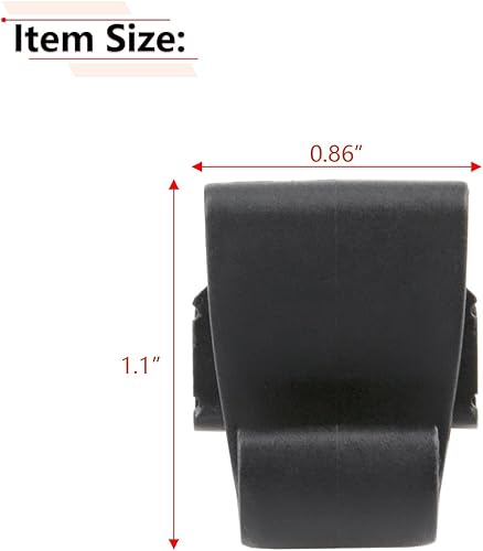 Miniatura 3 de RLB-HILON Gancho para persiana de ventana compatible con Chrysler Pacifica Voyager 2017 2018 2019 2020 2021 2022 año, para 5XR76DX9AA, clip