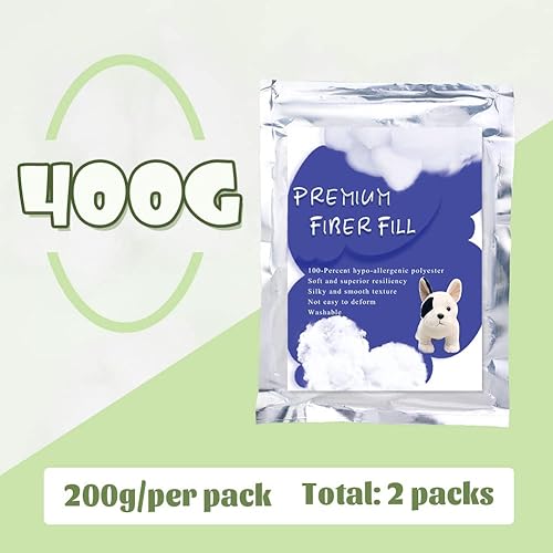 Miniatura 2 de BUTUZE Fibra de poliéster, relleno de fibra de alta calidad de 14.11 oz, fibra de relleno de alta resistencia, relleno para muñecas pequeñas,