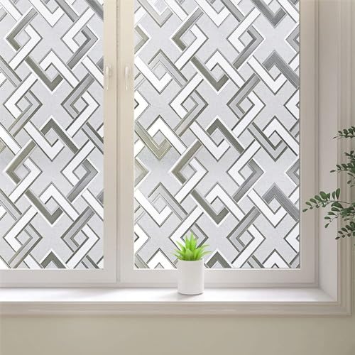 Película decorativa de ventana 3D efecto esmerilado miniatura 1